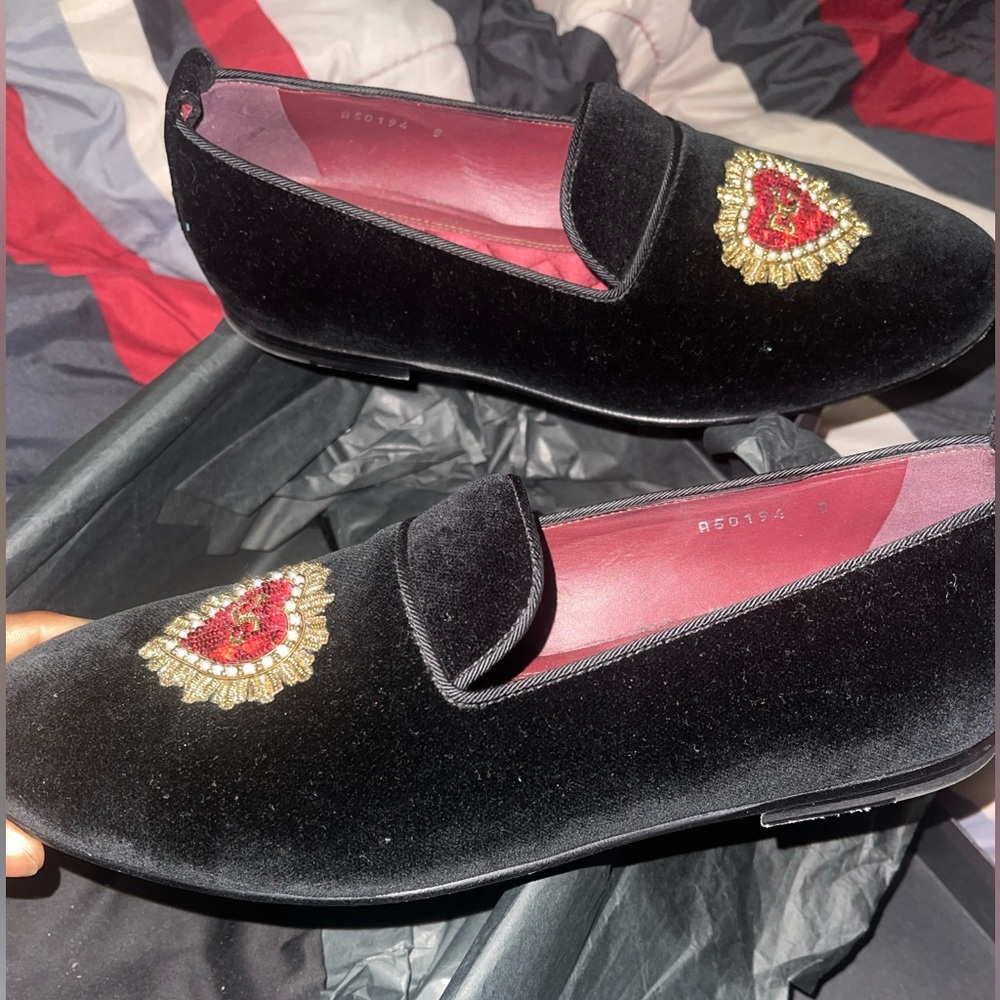 D&G velvet loafers